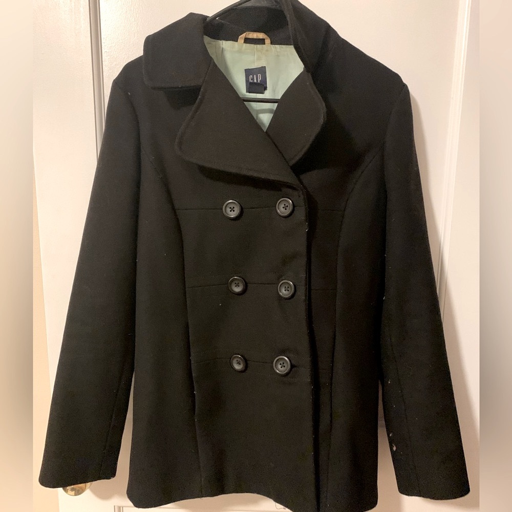 Gap Vintage Wool Pea Coat Y2K